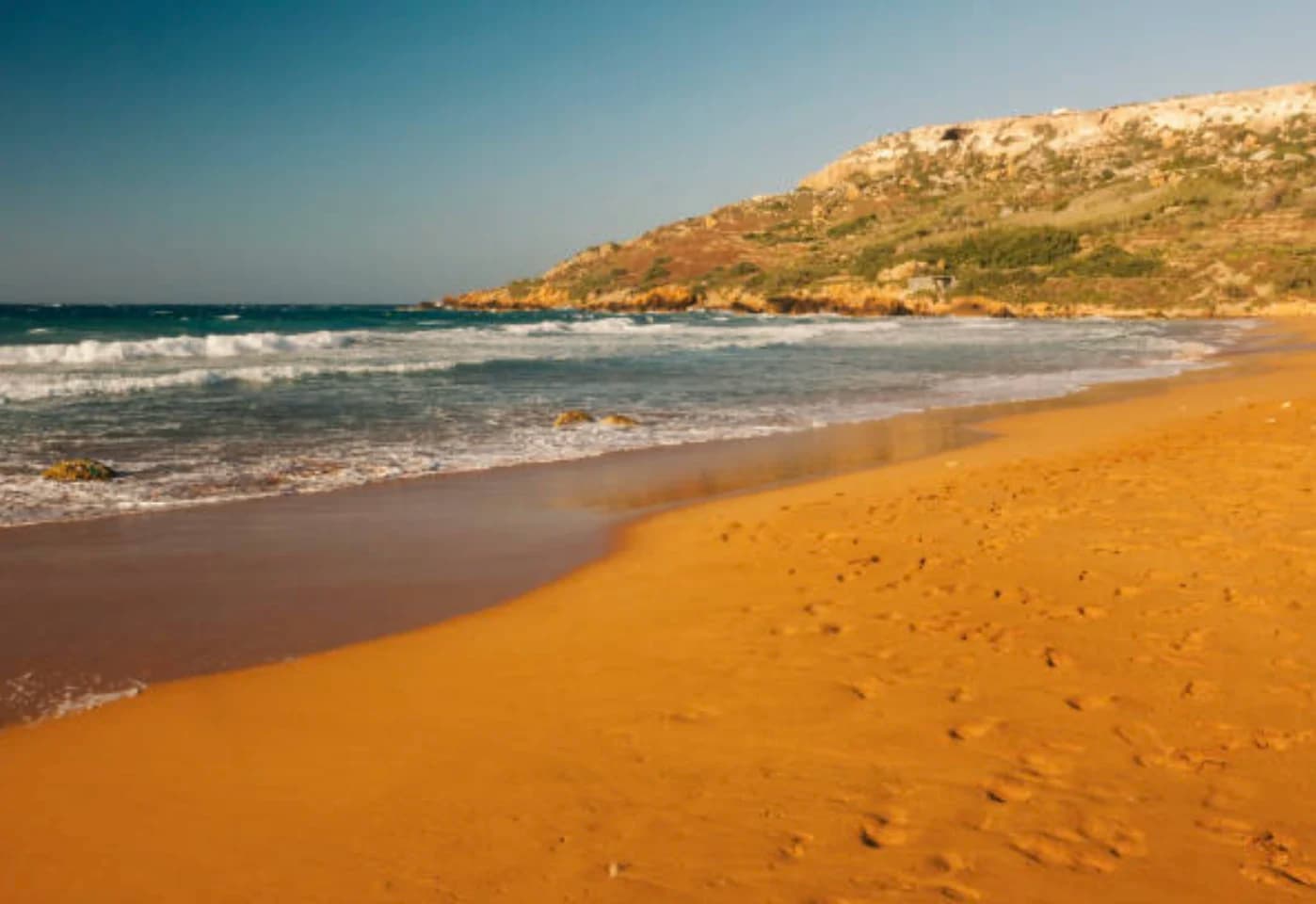 Ramla Bay red sand beach