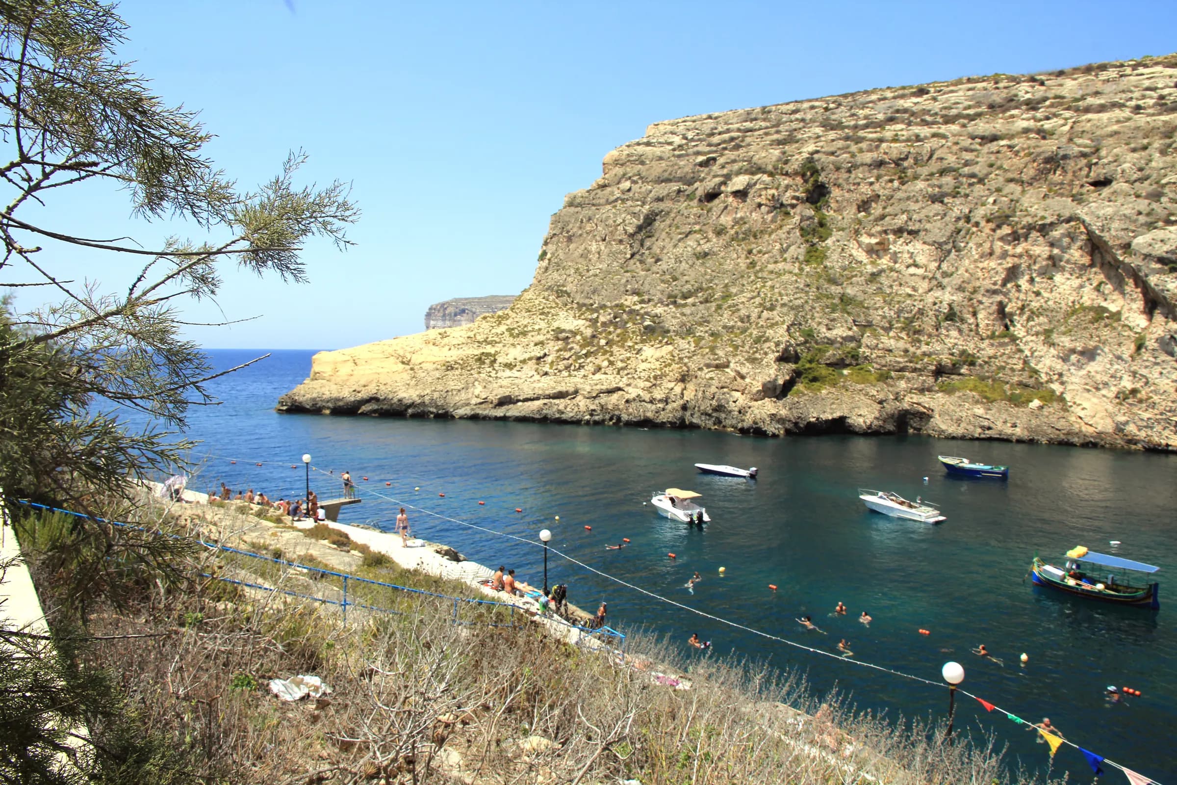 Xlendi Bay, a picturesque fishing village in Gozo